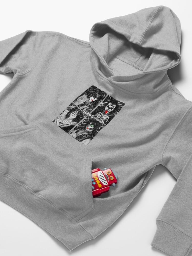 Alternate view of KISS® - Ink Original (Colour Splash with Logo) Kids Pullover Hoodie