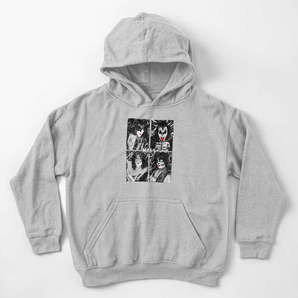KISS® - Ink Original (Colour Splash with Logo) Kids Pullover Hoodie