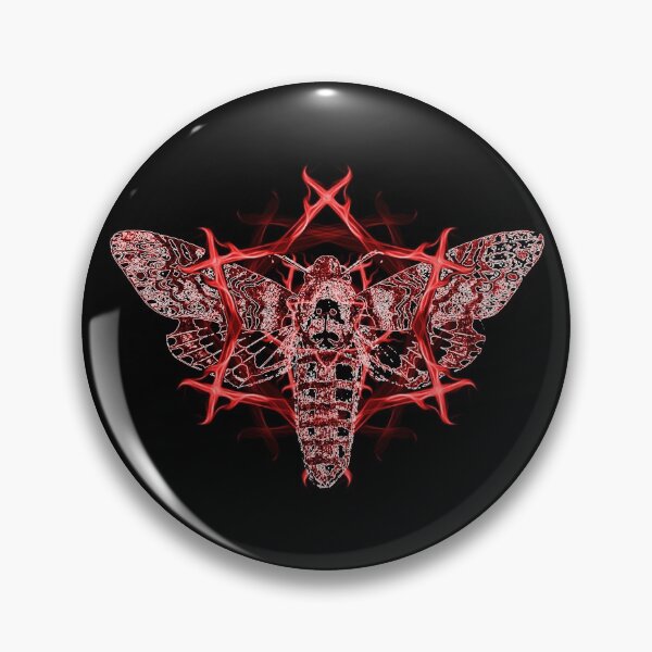 Item preview, Death's-Head Hawkmoth Occult [Red] designed and sold by picto.