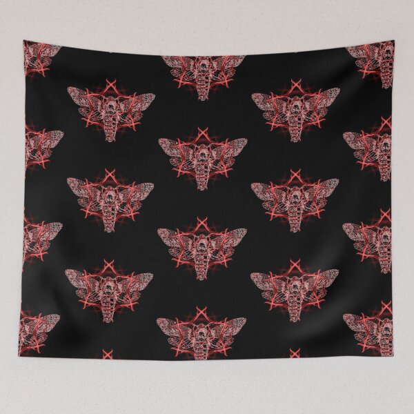 Item preview, Death's-Head Hawkmoth Occult [Red] designed and sold by picto.