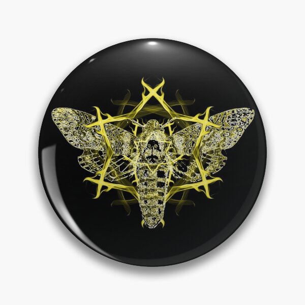 Item preview, Death's-Head Hawkmoth Occult [Yellow] designed and sold by picto.
