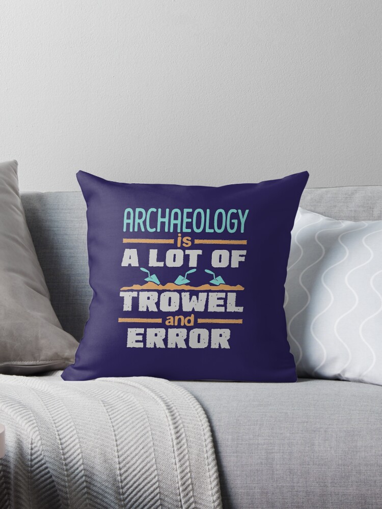 Mosaic trowel Throw Pillow for Sale by ONarchaeology