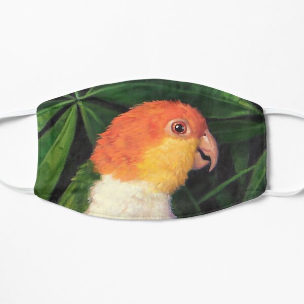 White Bellied Caique Flat Mask