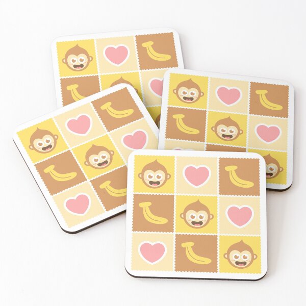 Item preview, Cute Monkey and Banana Pattern designed and sold by rustydoodle.