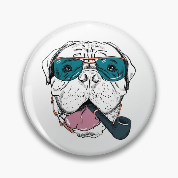 Item preview, Funny dog with glasses and a pipe designed and sold by Martin-bivert.