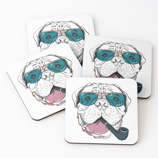 Item preview, Funny dog with glasses and a pipe designed and sold by Martin-bivert.
