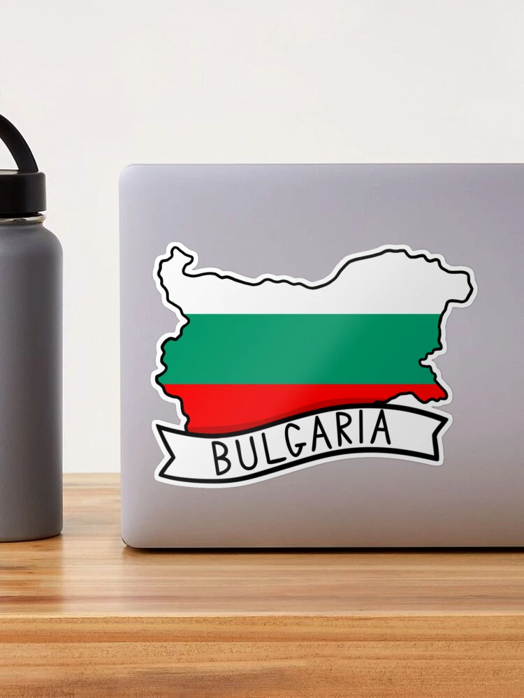 Bulgarien Flagge Aufkleber 40mm - 6 Stück Vinyl-Sticker, Wetterfest & Abziehbar