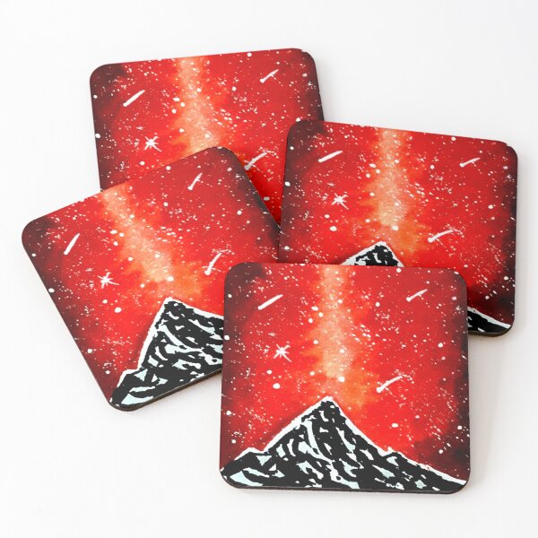 Item preview, Northern lights and snow-capped mountains painting designed and sold by SoniKapoor.