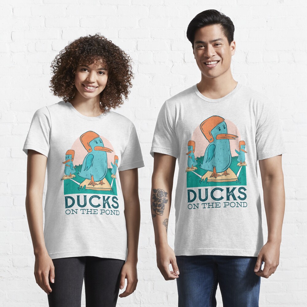 ducks on the pond baseball shirt