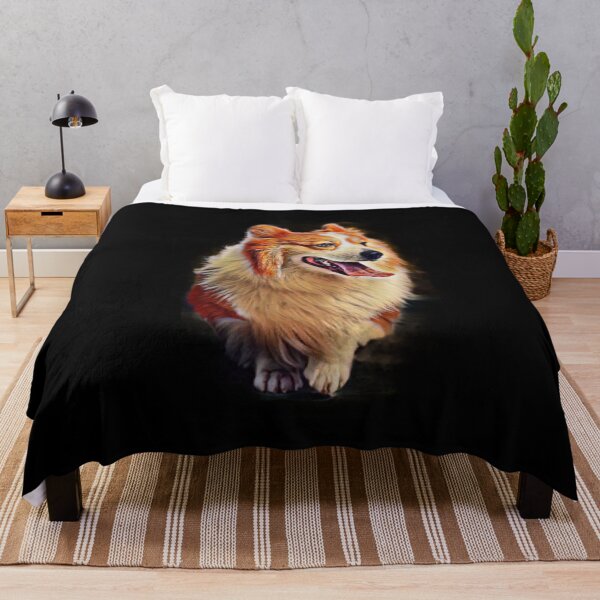Item preview, Happy fluffy Welsh Corgi catwalk digital art  designed and sold by conceptDVS.