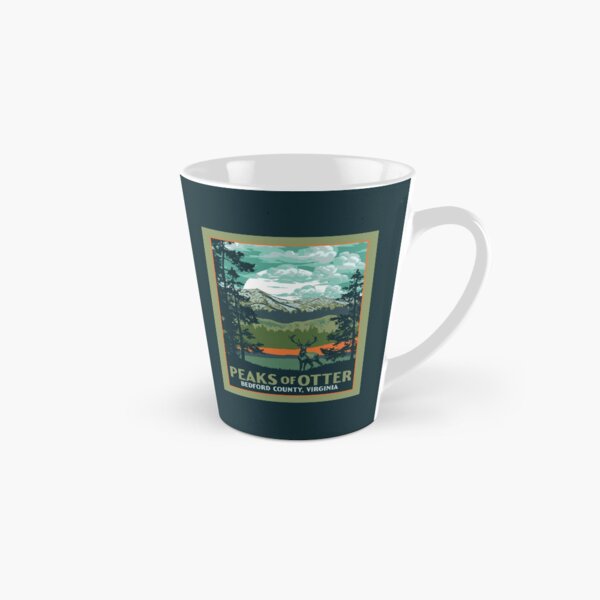 Item preview, Peaks of Otter Virginia Blue Ridge Parkway Original WPA Poster Style National Park Design designed and sold by giantstepdesign.