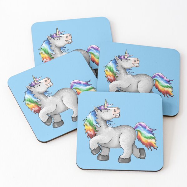 Item preview, Proud unicorn with rainbow mane designed and sold by ARTemyzz.