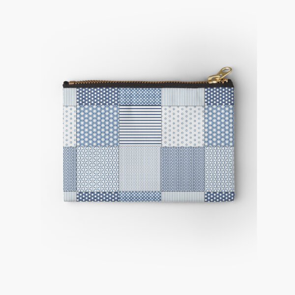 Item preview, Blue and White Faux Patchwork Pattern designed and sold by Clare Walker.