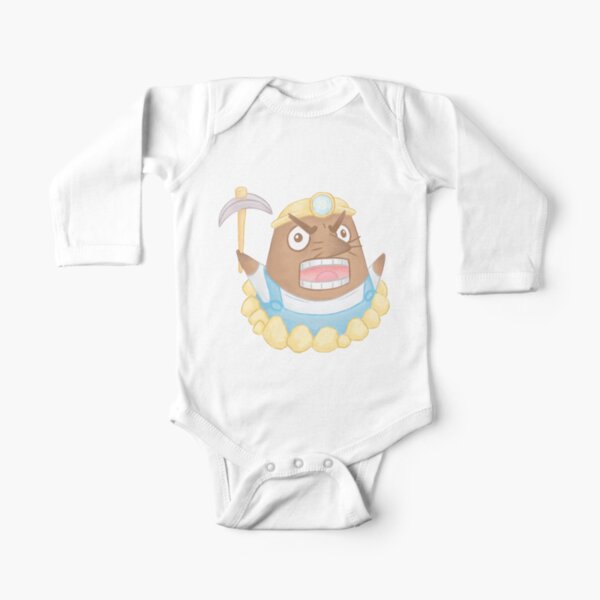 Mr. Resetti kawaii - Animal Crossing Long Sleeve Baby One-Piece
