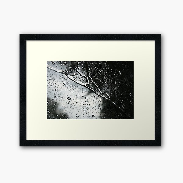 Storm on the Windshield Framed Art Print