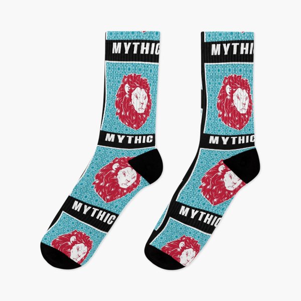 Item preview, Blue Maroon aesthetic patterns lion design  designed and sold by MythicBrand.