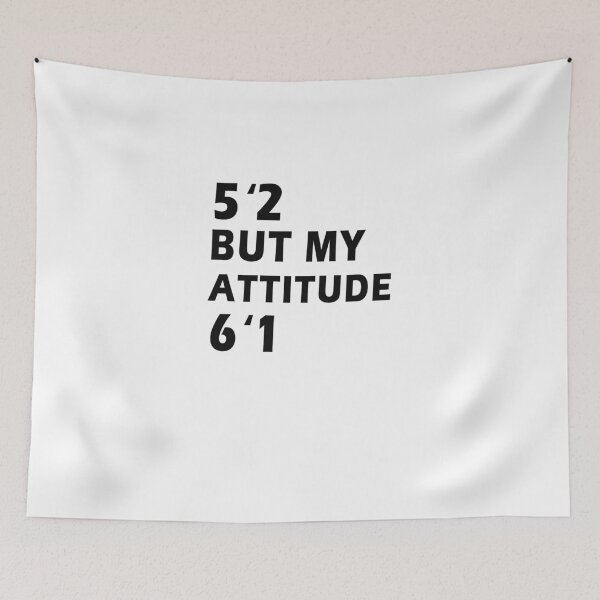 Item preview, 5'2 but my attitude 6'1 T-Shirt  designed and sold by bestdesigns2020.