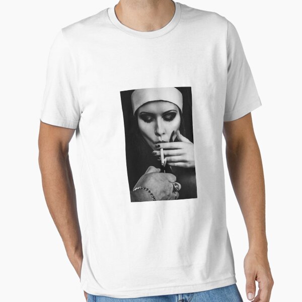 Item preview, Black And White Nun Smoking Cigarette designed and sold by shop4fun.