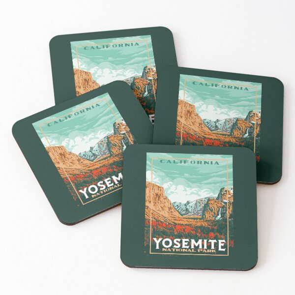 Item preview, Yosemite National Park Original WPA Poster Style Retro Design designed and sold by giantstepdesign.