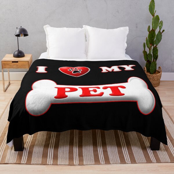 Item preview, Cute I LOVE MY PET design with paw, bone and heart designed and sold by patriotazx.