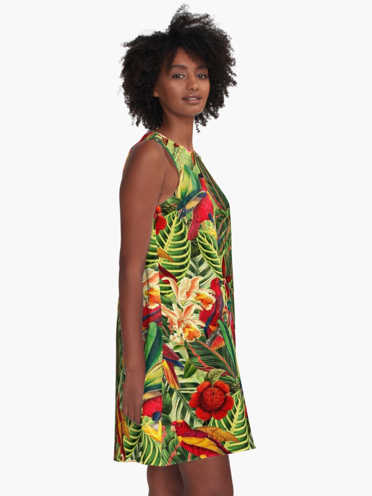 Vintage tropical shop dress