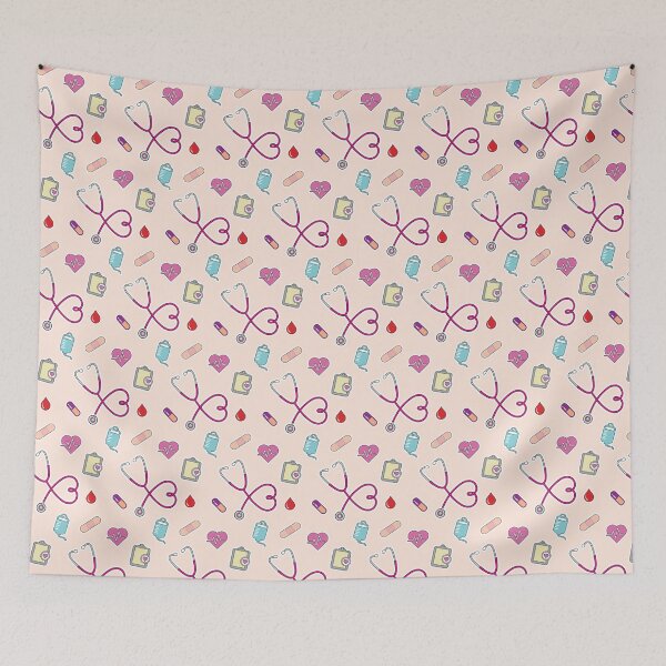 Item preview, Nursing Life – Small Print (peach) designed and sold by Pixelamity.