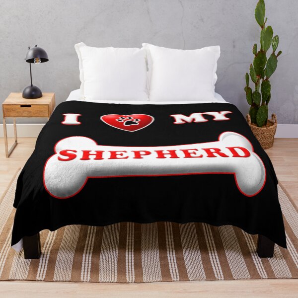 Item preview, Copy of Cute I LOVE MY SHEPHERD design with paw, bone and heart designed and sold by patriotazx.
