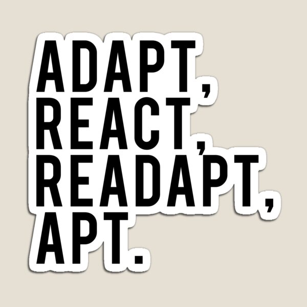 Item preview, Adapt, React, Readapt, APT. designed and sold by ApparelFactory.