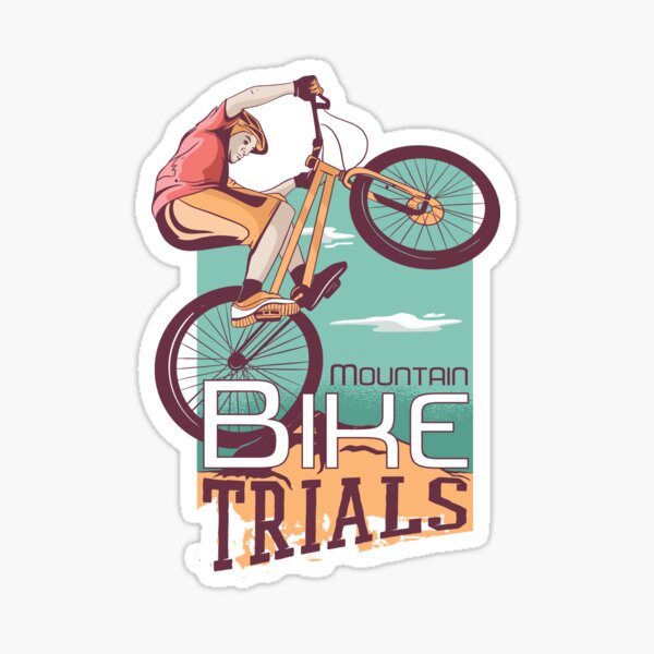 Trial - Moto Trial - Motorcycle Trial' Sticker