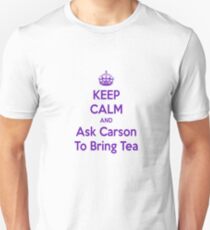 Keep Calm and Ask Carson To Bring Tea Small Unisex T-Shirt