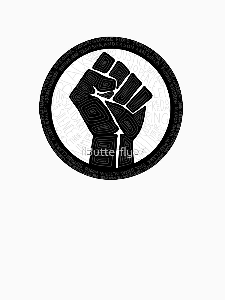 "BLM Fist" T-shirt by iButterflye7 | Redbubble