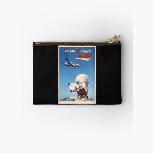 Item preview, LAI Italian Airlines vintage travel poster designed and sold by stickart-marek.