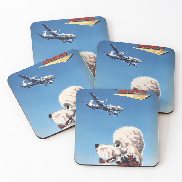 Item preview, LAI Italian Airlines vintage travel poster designed and sold by stickart-marek.