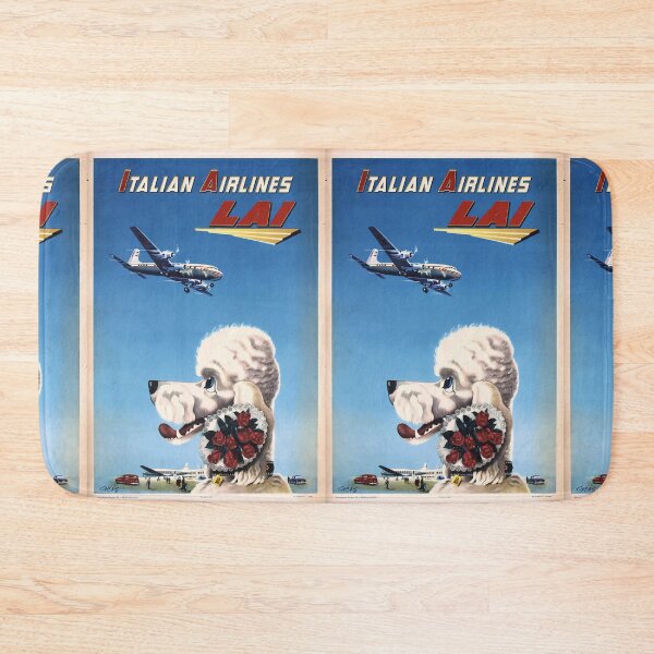 Item preview, LAI Italian Airlines vintage travel poster designed and sold by stickart-marek.