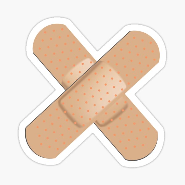 Double Band aid Cool And Funny Gift Sticker