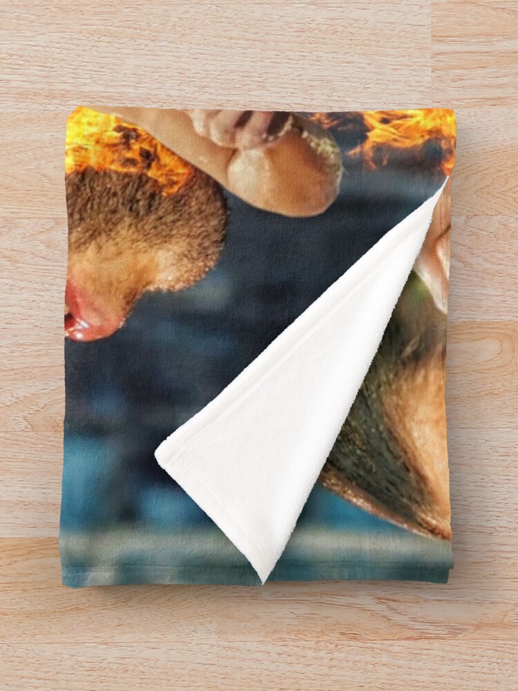 Alternate view of Tom Ellis - Lucifer is Risen Throw Blanket