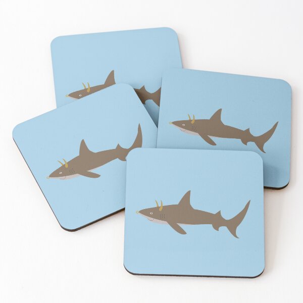 Item preview, bull shark with horns  designed and sold by designInk.