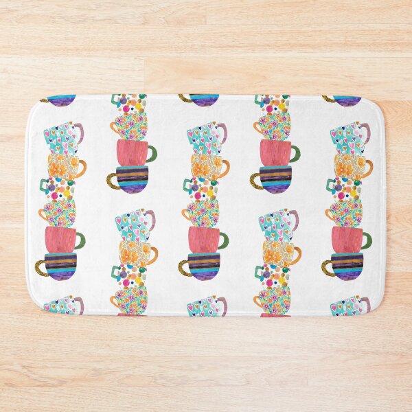 Item preview, Whimsical Patterned Teacup Print designed and sold by Kova  Rose.