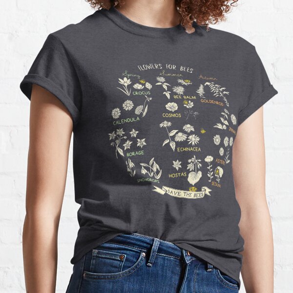 Flowers For Bees (Dark) Classic T-Shirt
