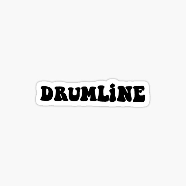 "DrumLine Text Print" Sticker for Sale by lacyjcreates Redbubble