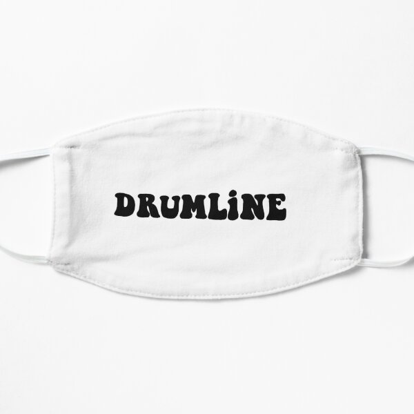 DrumLine Text Print Flat Mask