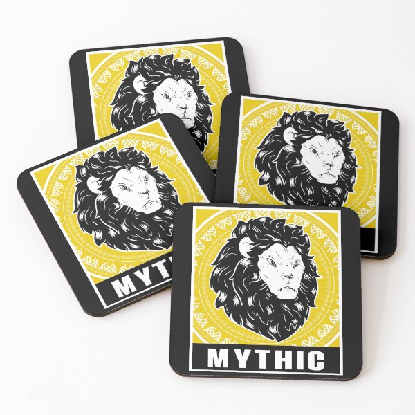 Item preview, yellow aesthetic pattern lion design designed and sold by MythicBrand.