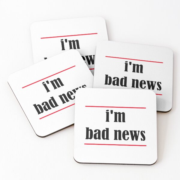 Item preview, I'm bad news top t-shirt designed and sold by Beamazing15.