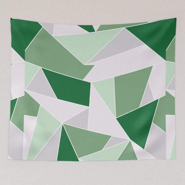 Item preview, Green Abstract Triangle Pattern designed and sold by morgandiehl10.