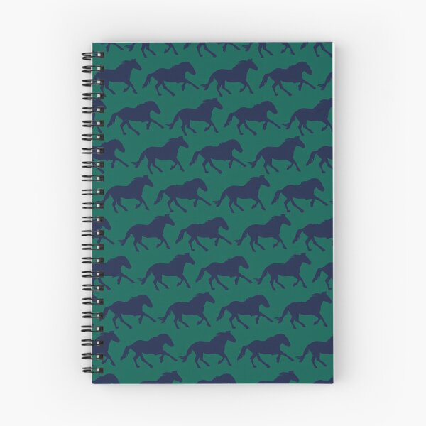 Item preview, Mustang horses blue and green designed and sold by AxeLeon Patterns.