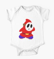 Little Red Shy Guy Kurzärmeliger Einteiler