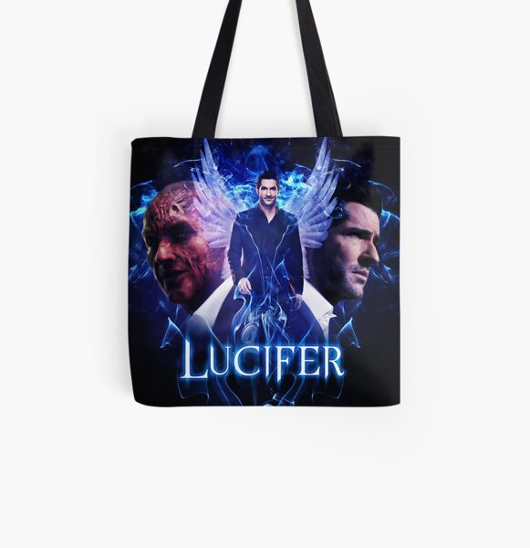 Lucifer Morningstar - diable vs ange Tote bag doublé