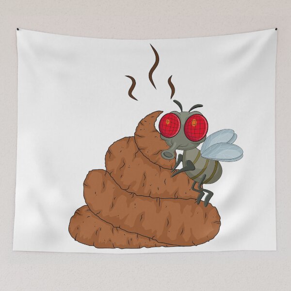 Item preview, Fly Hovering over Poop designed and sold by mayankdozdesign.