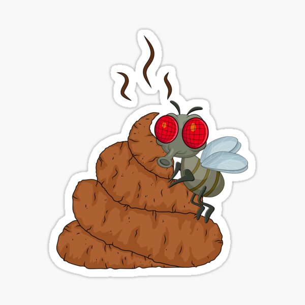 Item preview, Fly Hovering over Poop designed and sold by mayankdozdesign.