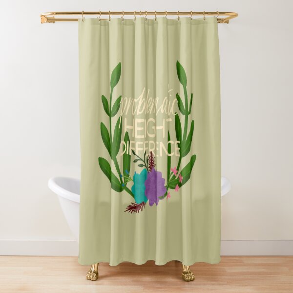 Problematic Height Difference Shower Curtain